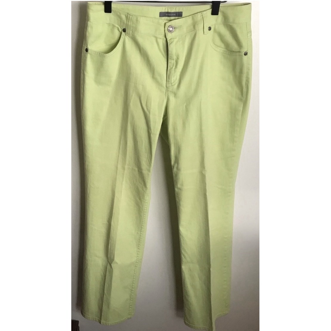 Liz Claiborne Women's Lime Green Denim Summer Pants 10